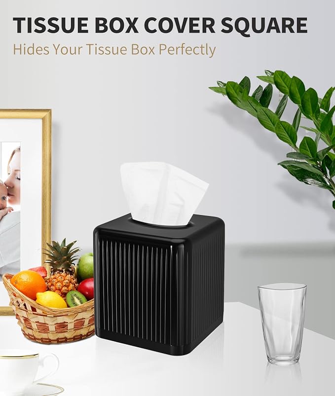 Livelab Square Plastic Tissue Box Holder - Image 3