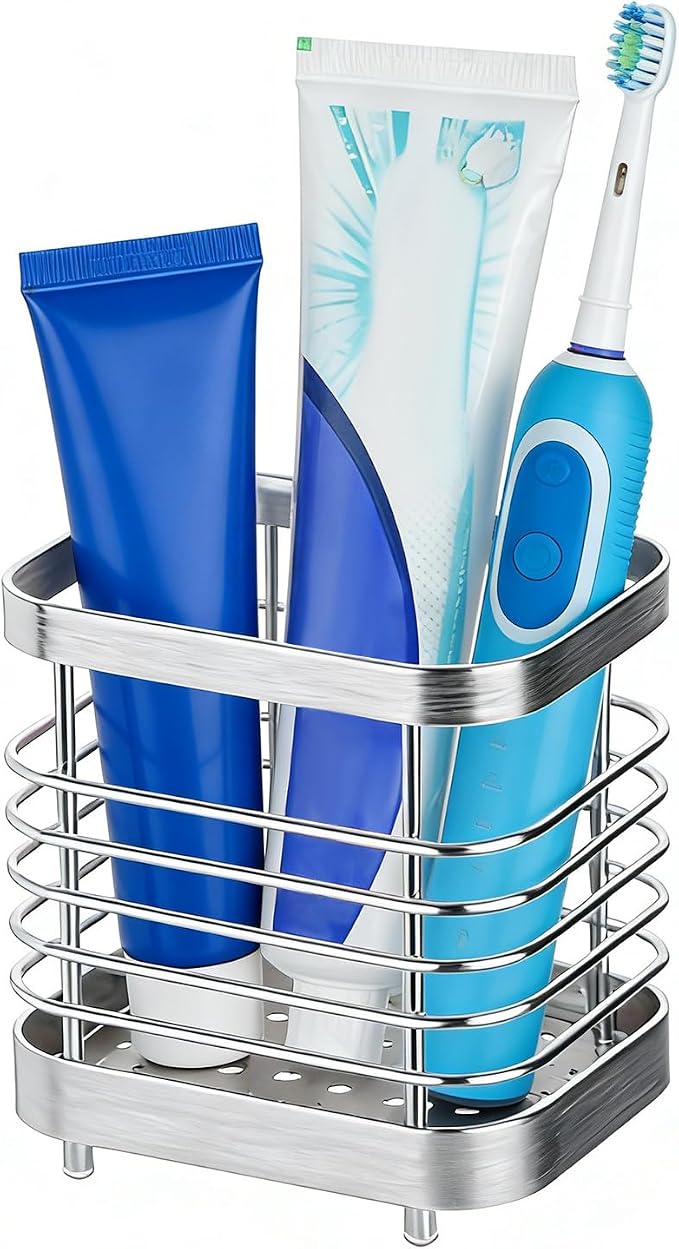 MYITYARD Toothbrush Holder for Bathroom, Stainless Steel Ventilated Electric by MYITYARD