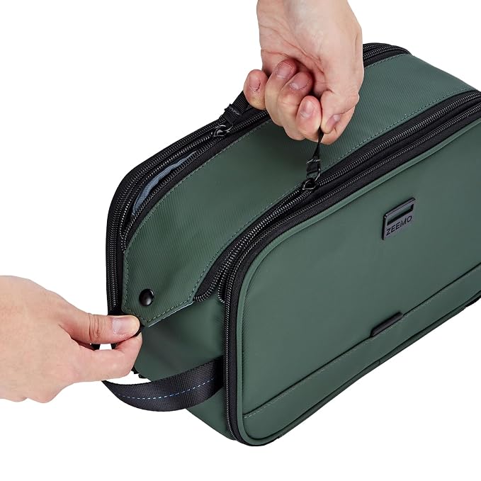ZEEMO Travel Toiletry Bag for Men, Medium Water-Resistant Double-Sided - Image 4