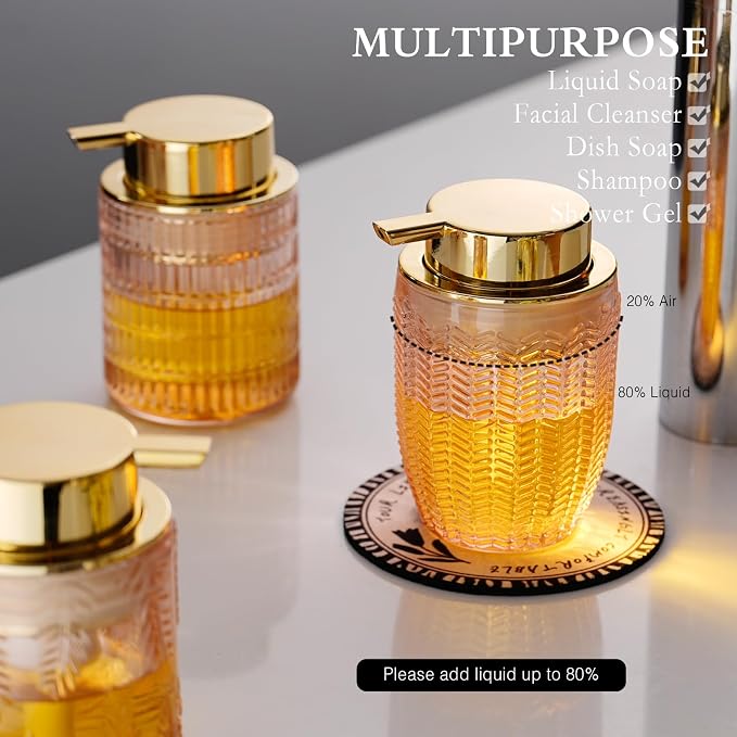 Glass Foam Soap or Lotion Dispenser - Image 3