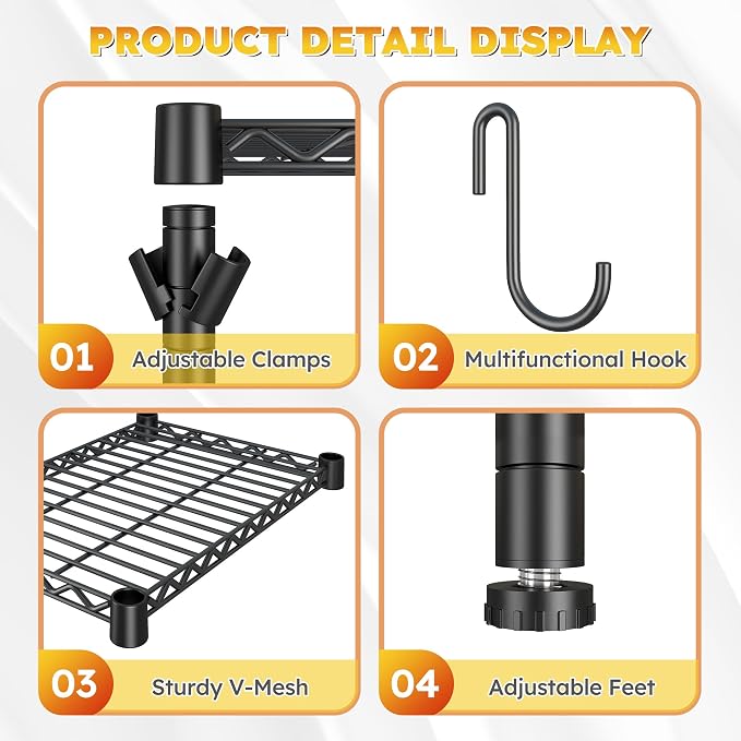 REIBII 3 Tier Mini Fridge Shelf - Image 6