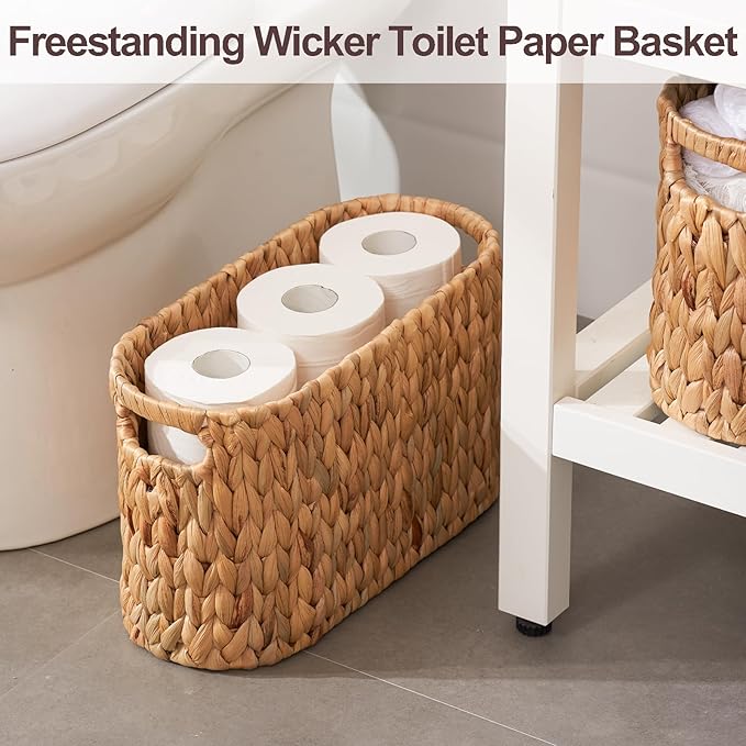 FairyHaus Wicker Toilet Paper Storage Basket - Image 2