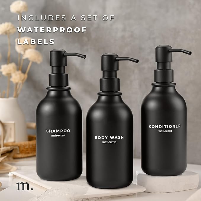 MaisoNovo Refillable Shampoo and Conditioner Bottles - Image 6