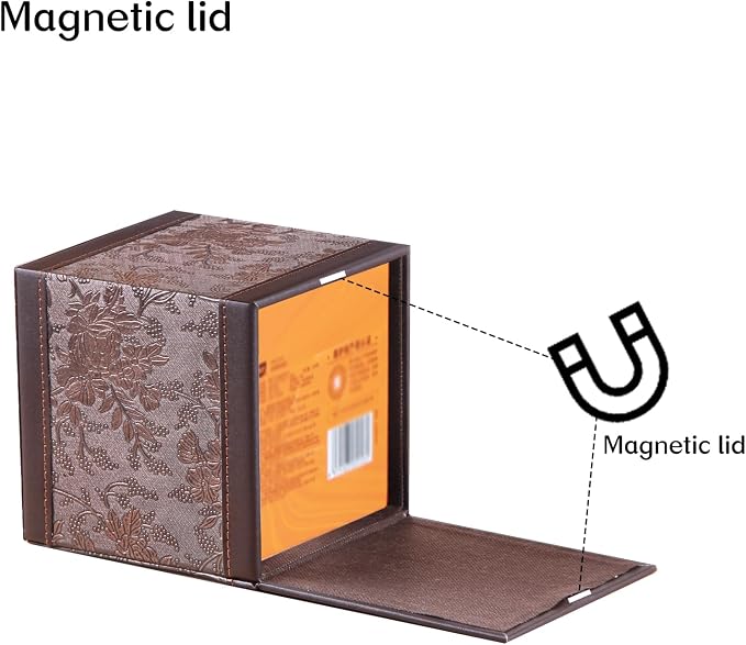 Leather Tissue Box Cover Square, Upgrade 99% Compatible Large Size, Cube Tissue - Image 4