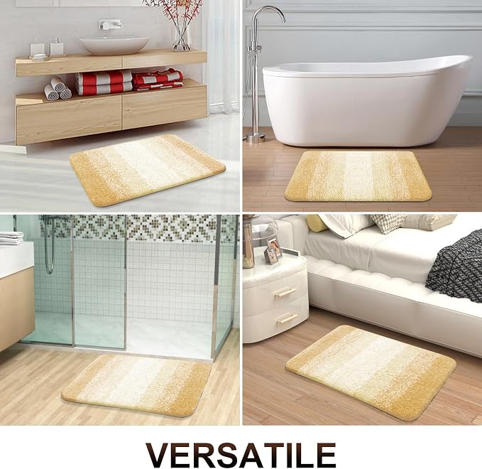 OLANLY Bathroom Rug Set 2 Piece, Soft Absorbent Microfiber Bath Mats and - Image 7