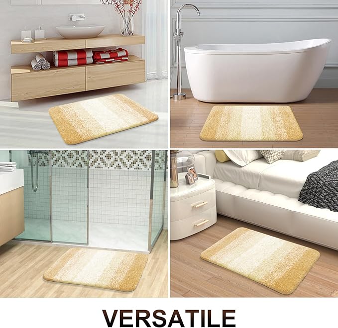 OLANLY Bathroom Rug Set 2 Piece, Soft Absorbent Microfiber Bath Rug Set - Image 7