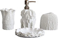 Hymmah Bathroom Accessories Set, Coral Seashell Design Toothbrush Holder by Hymmah