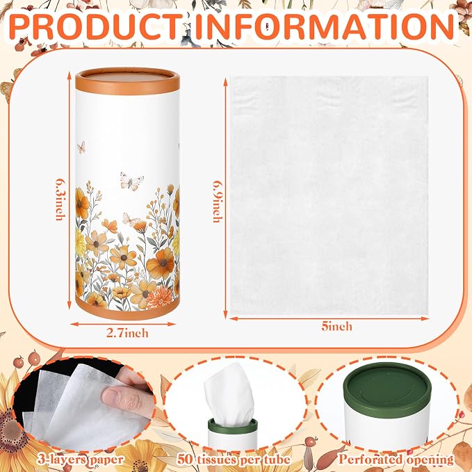 12 Pack Spring Floral Tissue Boxes - Image 3