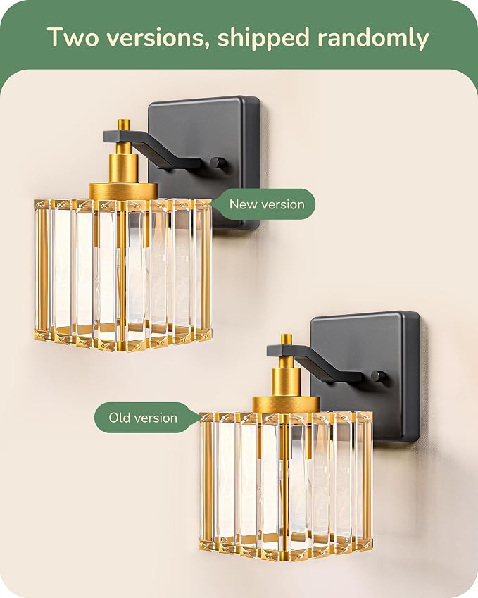 EDISHINE Wall Sconces Set of Two, Bathroom Light Fixtures - Image 5