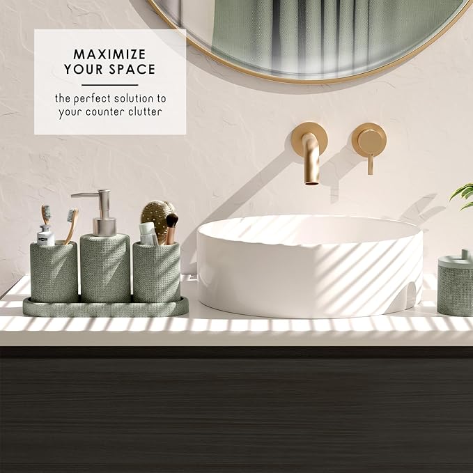 Clara Clark Sage Green Bathroom Set - Image 7