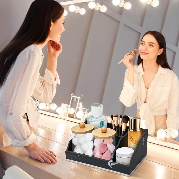Bathroom Counter Organizer, Bathroom Organizer Countertop Toothbrush and - Image 5