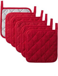 Kitchen Pot Holders Set Heat Resistant Pure Cotton Potholders Kit Trivets Large by KLNYOO