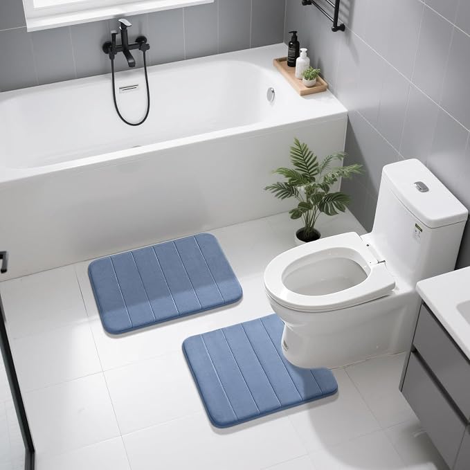 Yimobra U-Shaped Toilet Bath Mat Set 2 Piece - Image 7