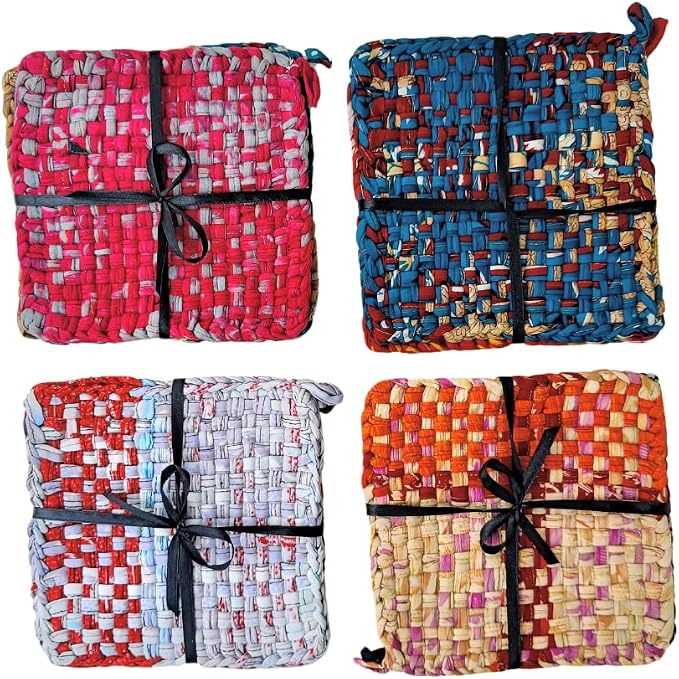 Quilted Cotton Potholders – Reversible - Image 6