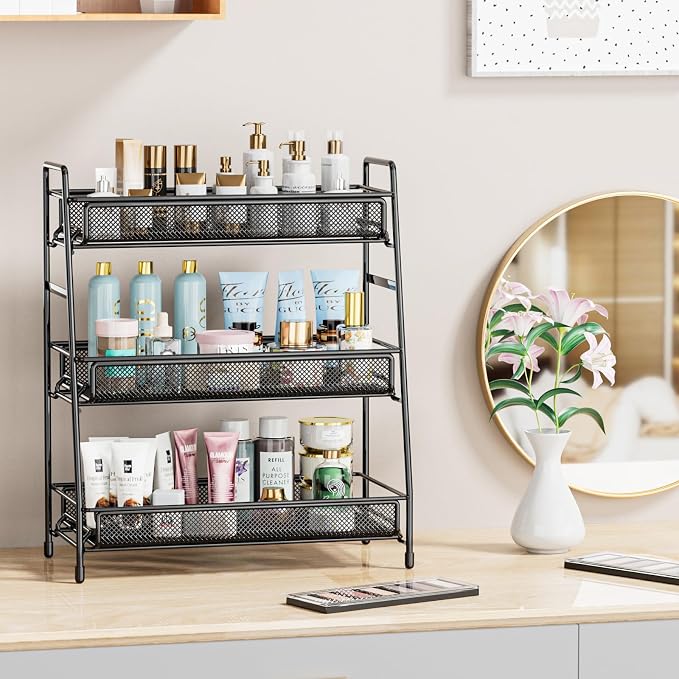 EKNITEY Bathroom Countertop Organizer Rack - Image 3