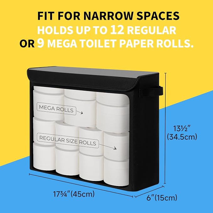 Cupic Cupid Toilet Paper Storage Baskets, Bathroom Toilet Paper Storage - Image 2