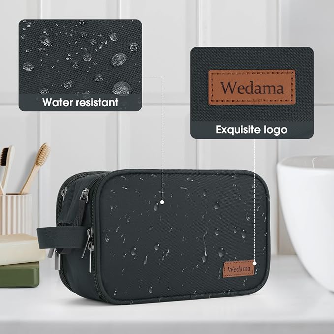 Wedama Toiletry Bag for Men, Handheld Travel Bag, Waterproof Toiletries - Image 6