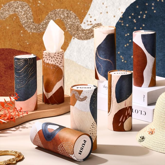 Outus 12 Pcs Boho Car Tissues Cylinder Holder - Image 4