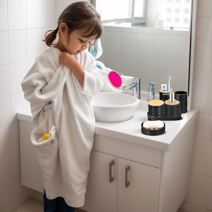 IMAVO Bathroom Accessory Set-11Pcs Black Bathroom Accessories Set - Image 4