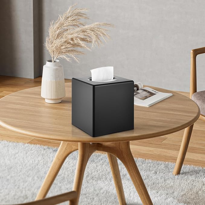 Tissue Box Cover, Square Facial Tissue Holder Storage - Image 8