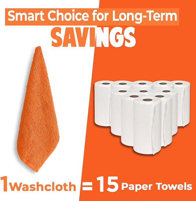 DAN RIVER 12 Pack Wash Cloths for Showering - Image 6