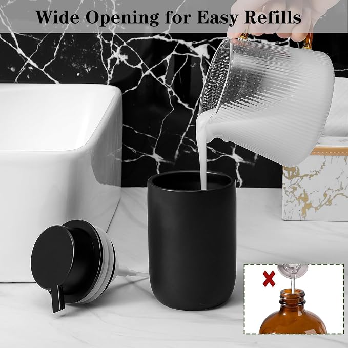 Foaming Soap Dispenser Thick Ceramic Foam Hand Soap Dispenser - Image 3