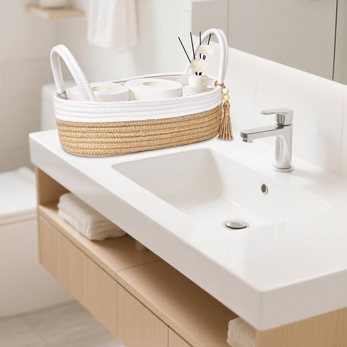 ABenkle Small Storage Basket for Toilet Tank Top - Image 6