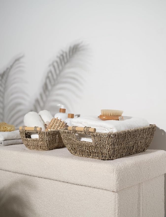 StorageWorks Hand-Woven Large Storage Baskets - Image 7