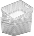 Plastic Storage Baskets for Organizing by Eslite