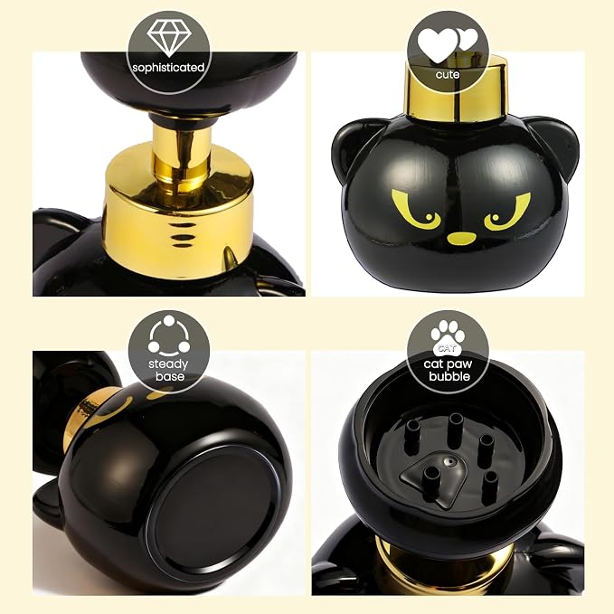 Cute Cat Paw Foam Soap Dispenser, Refillable Eco-Friendly Hand Soap Dispenser - Image 4