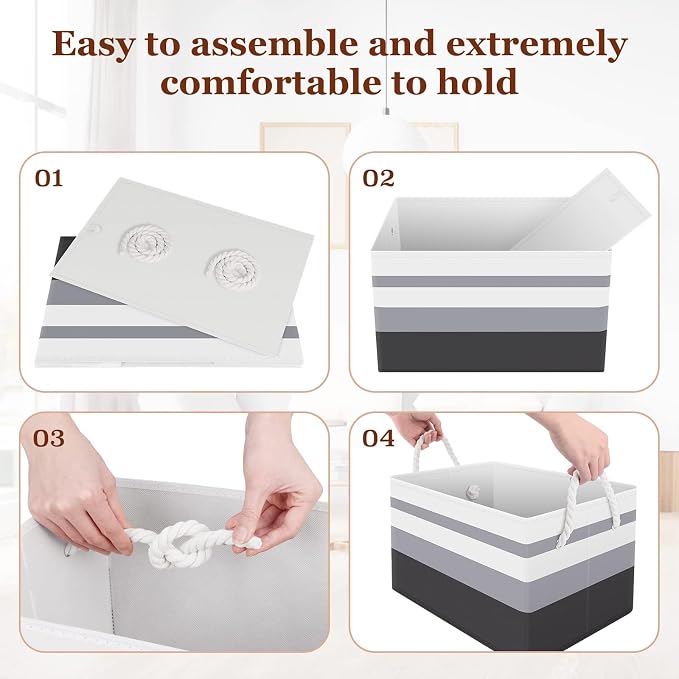 Fab totes Storage Bins, Foldable Storage Baskets - Image 5