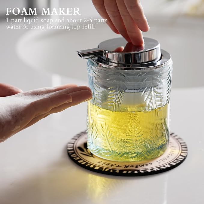 Glass Foam Soap Dispenser for Kitchen & Bathroom - Image 2