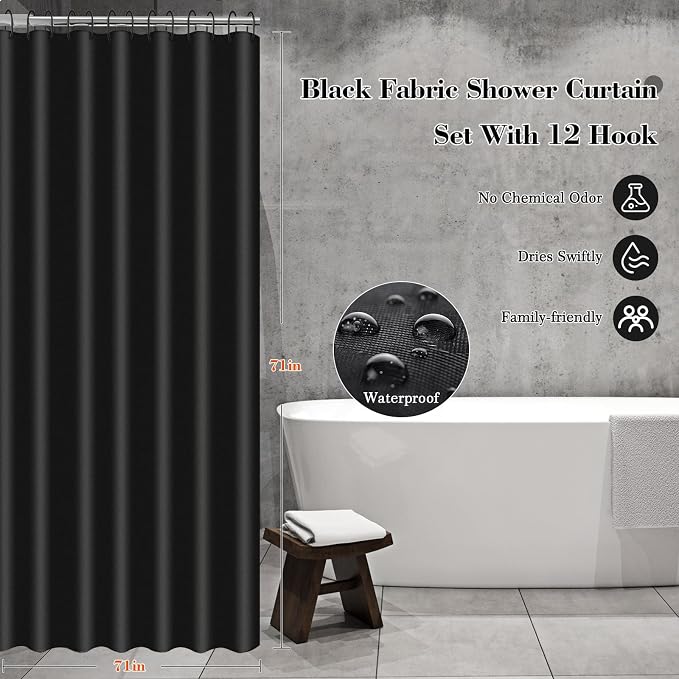 Black Bathroom Accessories Set, Bathroom Accessories Sets Complete - Image 4