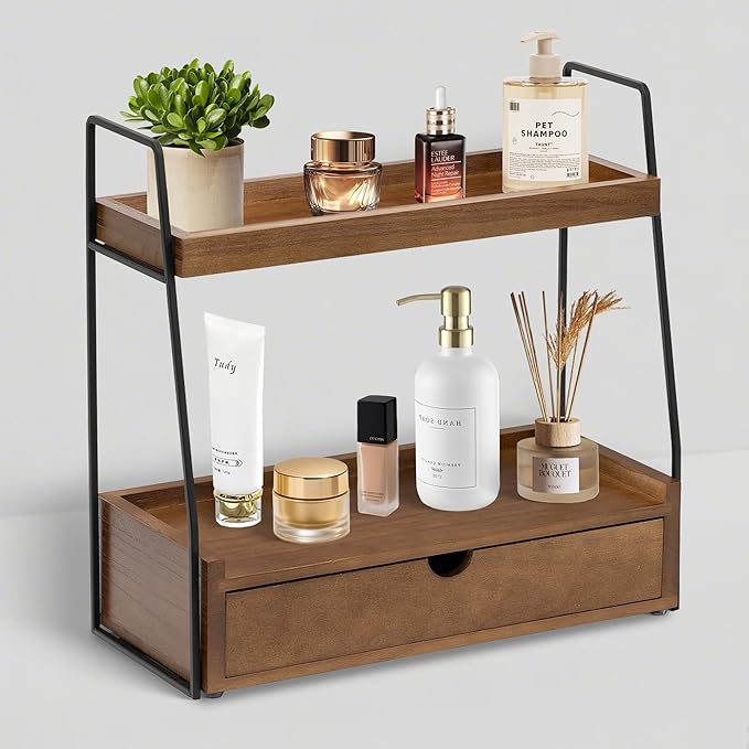 2-Tier Bathroom Organizer Countertop by dreampossible