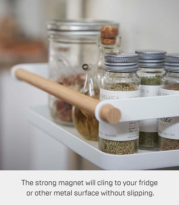 YAMAZAKI Home Tosca Magnetic Spice Storage Rack Organizer - Image 4