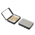 Bling Cotton Swab Holder for Travel, Storage Box for Cotton Swabs, Dental Floss by LIGHUFEIC