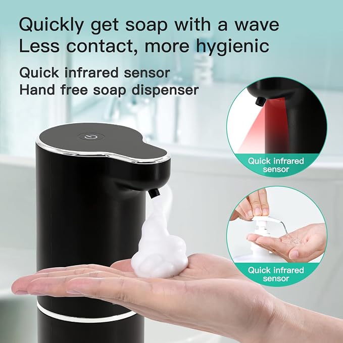 LAOPAO Automatic Foaming Hand Soap Dispenser Touchless Foam Soap Dispenser - Image 2