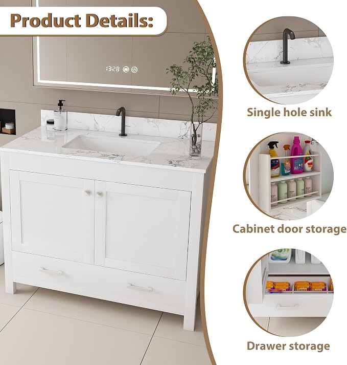 Montary 42" Bathroom Vanity - Image 4
