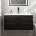 36 Inches Modern MDF Bathroom Vanity by suntage