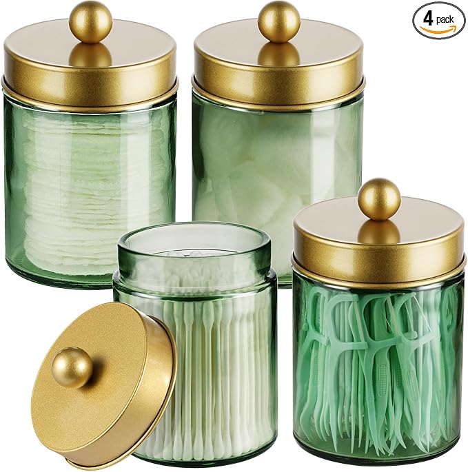 Amolliar Sage Green Apothecary Glass Jar by Amolliar