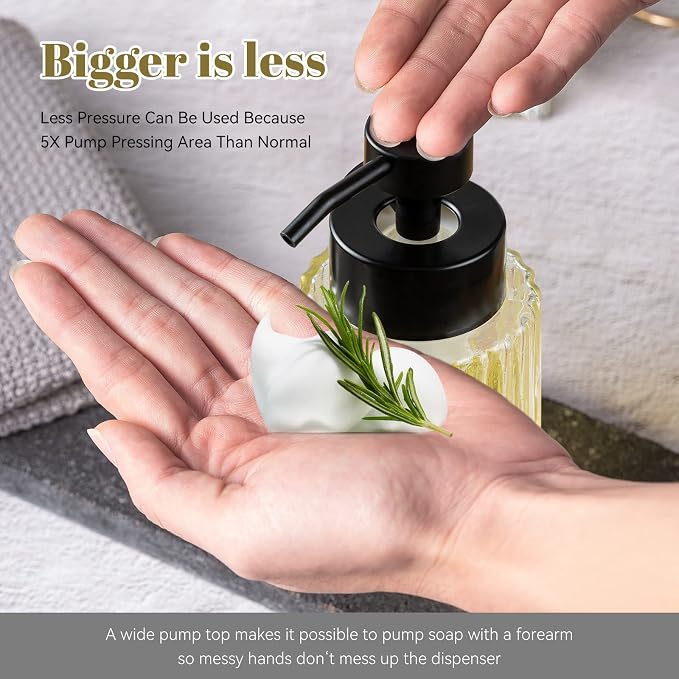 Easy Tang Glass Foaming Soap Dispenser - Image 3