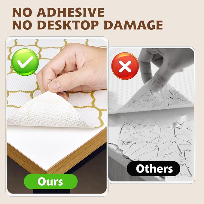 Shelf Liners for Kitchen Cabinets 12in x 30FT Non Adhesive Drawer Liner Gold - Image 6