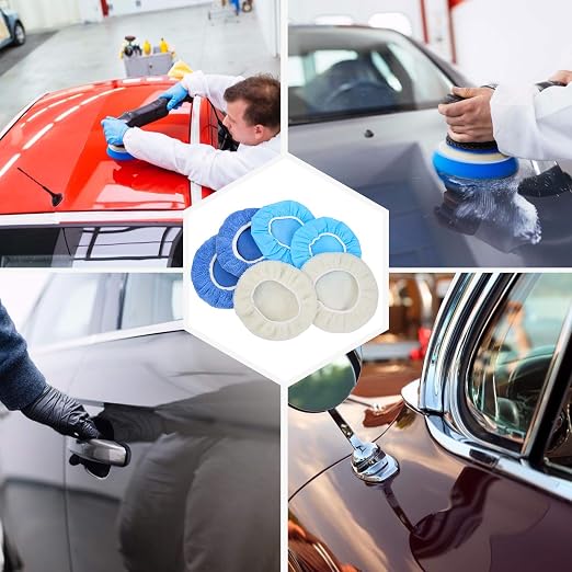 10PCS 9-10 inch Polisher Pad Bonnet Orbital Car Buffing Polishing Pad Cover - Image 7