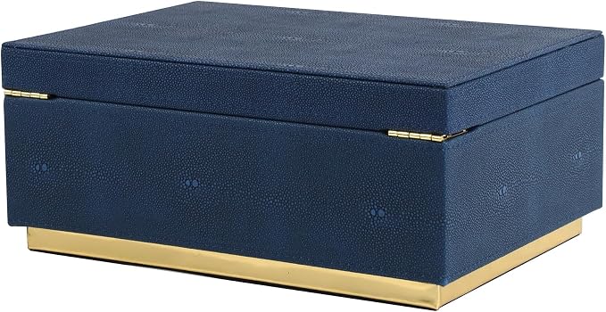 HofferRuffer Elegant Faux Leather Decorative Box, Storage Jewelry Box Organizer - Image 8