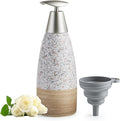Soap Dispenser Set for Shower, Ceramic Refillable Soap Bottle for Shampoo by LAUCHUH