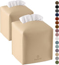 Tissue Box Cover, Jeethemy Square PU Leather Tissue Box Holder, Modern Tissue by Jeethemy