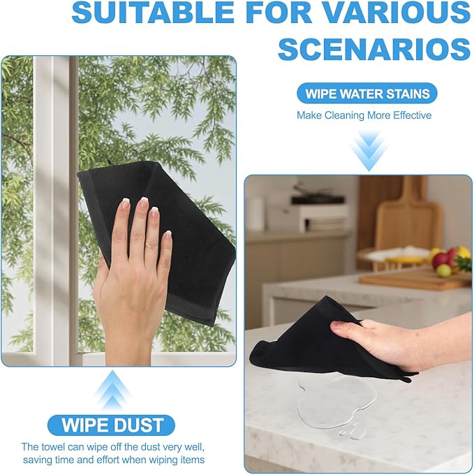 6 Pack Microfiber Wash Cloth, 12x12 Inch Highly Absorbent and Soft Feel - Image 7