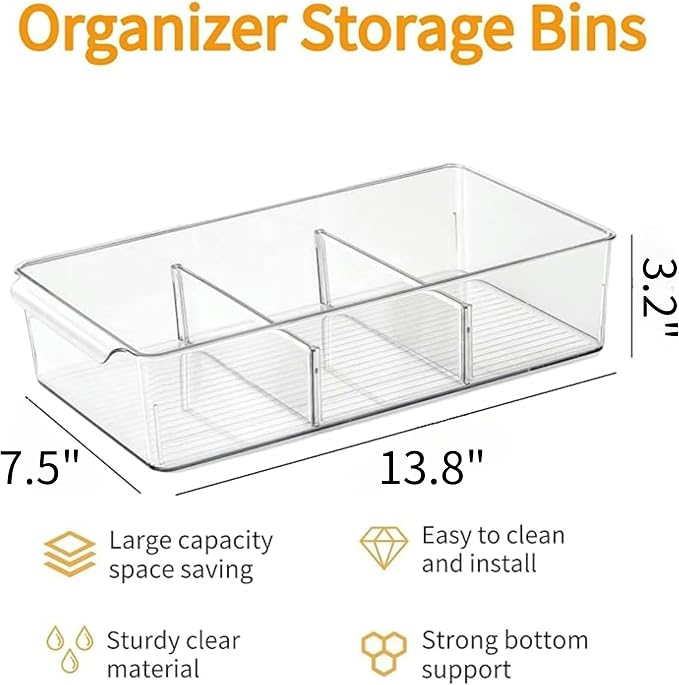 vacane Plastic Pantry Organization and Storage Bins - Image 6