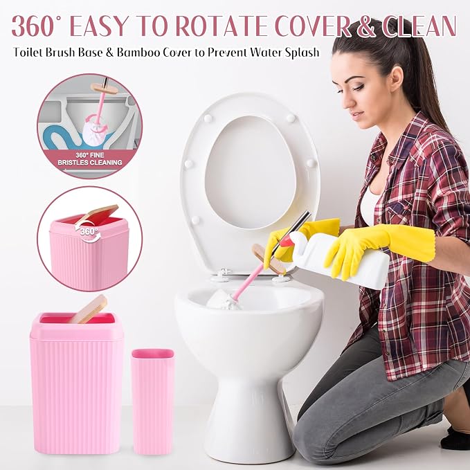 Pink Bathroom Accessories Set 17PCS Bathroom Set - Image 4