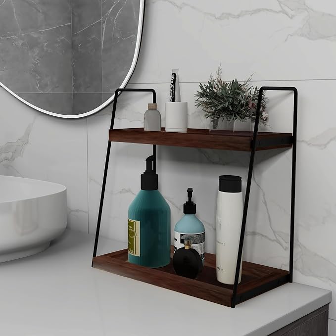 Dorhors 2 Tier Bathroom Counter Organizer Storage, Vanity Organizer - Image 5